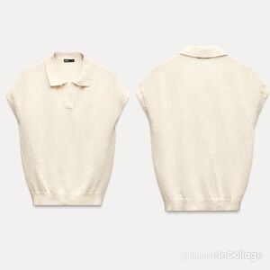 ZARA CUTWORK KNIT VEST